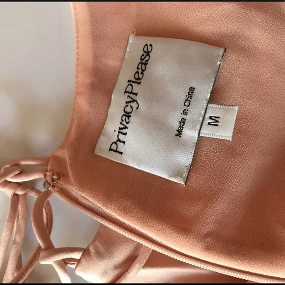 PRIVACY PLEASE MAUVE SATIN CROSSED BACK MAXI - Picture 4 of 6